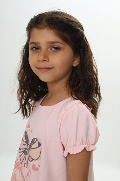 Toontoy Φόρεμα για κορίτσια με φιόγκο με τύπωμα