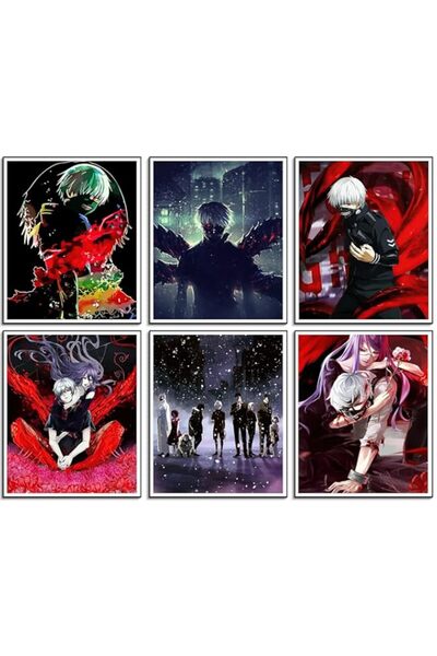 Generic ملصق فني جداري من أنيمي طوكيو غول من BPA على قماش - لوحة مطبوعة عالية...