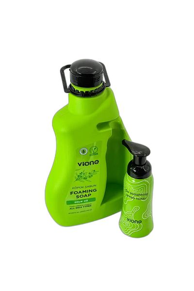 Germag Vione Foam Soap Set with Olive Oil, Delicate Care, Practical Set