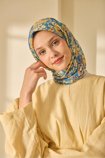 Silk Home Mine Pattern Soft Cotton Scarf