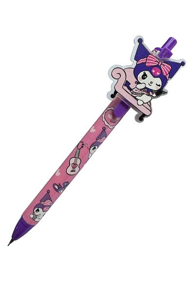 Polin Kuromi Mascot Mechanical Pencil, 0.7mm, Purple and Pink Pattern