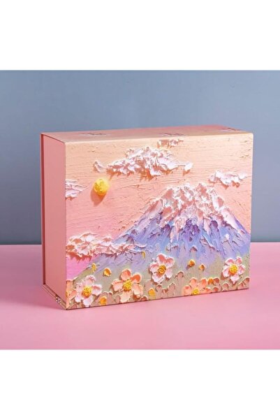 Generic 3D Sunrise Oil Painting Gift Box Medium 24X21X11Cm Multi Color