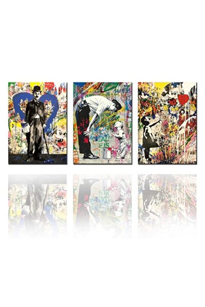 Generic لوحة فنية جدارية كبيرة من أعمال بانكسي، لوحات فنية من فن الشارع، أعما...