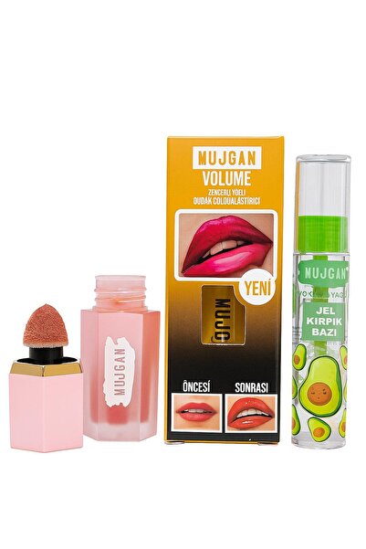 MUJGAN Avakado Içerikli Jel Maskara +Volume zencefil yağlı dudak Dolgunlaştırıcı+Mat SIVI ALLIK