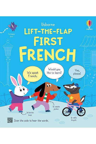 Usborne Children's book, Usborne, Lift-the-flap First French, 4+ years