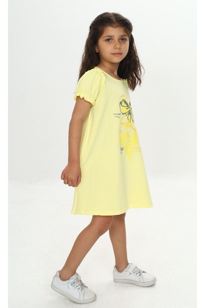 Toontoy Φόρεμα για κορίτσια με φιόγκο με τύπωμα