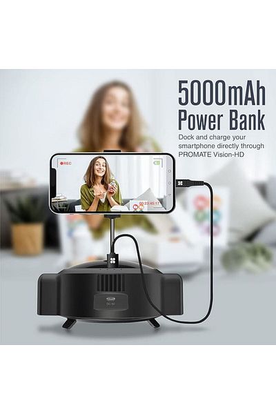 Promate VISION-HD SMART HD STREAMING WEBCAM WITH 3000mAh POWER-BANK