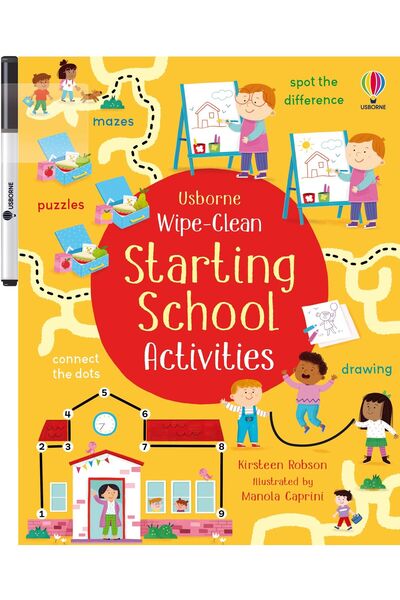 Usborne Children's book, Usborne, Wipe-Clean Starting School Activities, 3+ years