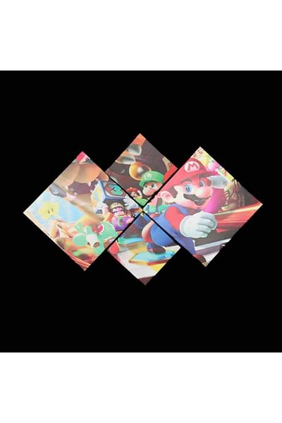 Generic bpa Mario Matte Finish Paper Print Poster. Hexagon Shape Posters. 115 X 65Cm Multicolor