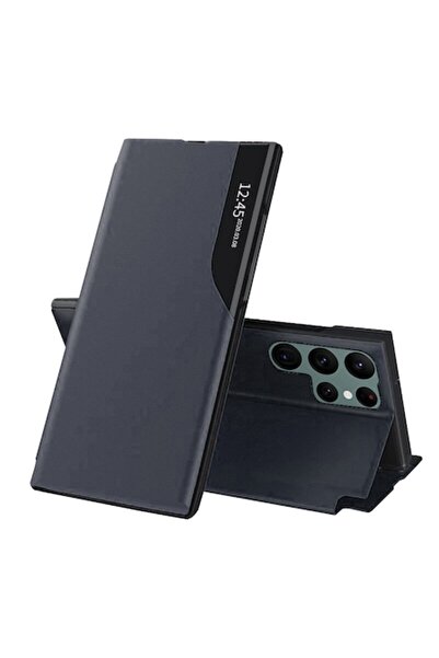 Air On Husa pentru Samsung Galaxy S22 Ultra 5G, AIR, A58, Piele Ecologica, Negru