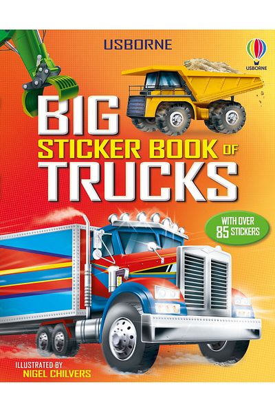Usborne Children's book, Usborne, Big Sticker Book of Trucks, 5+ years