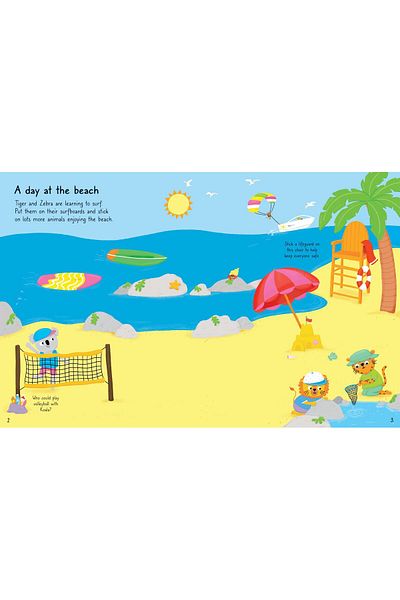 Usborne Children's book, Usborne, First Sticker Book Summer, 3+ years