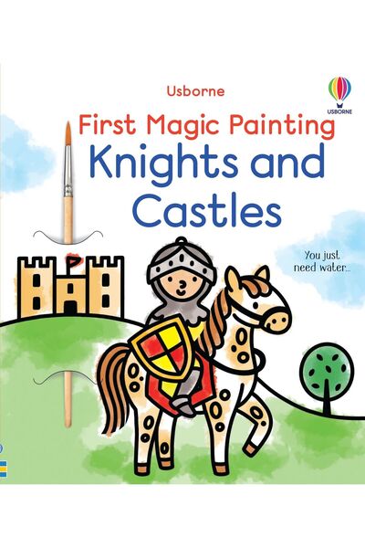 Usborne Children's book, Usborne, First Magic Painting Knights and Castles, 3+ years