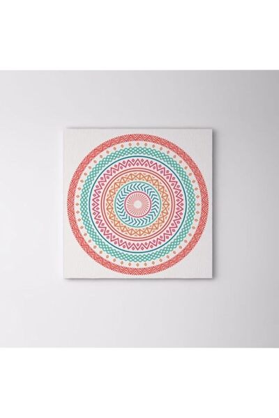 Generic لوحة فنية جدارية من القماش بتصميم زخارف شرقية دائرية الشكل من bpa - 3...