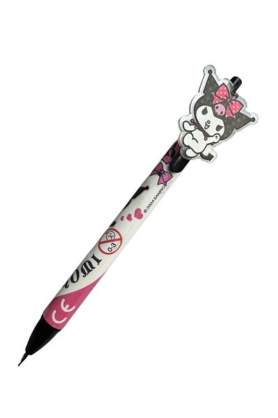 Polin Kuromi Mascot Mechanical Pencil, 0.7mm, Purple and Pink Pattern