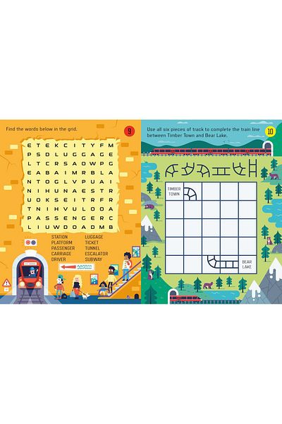 Usborne Children's book, Usborne, Things To Do on a Train Journey, 6+ years