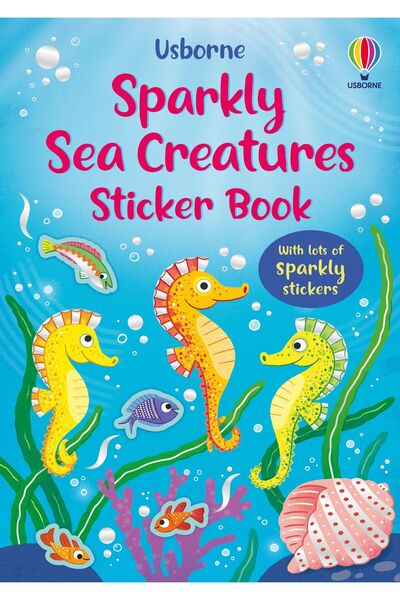 Usborne Children's book, Usborne, Sparkly Sea Creatures Sticker Book, 3+ years