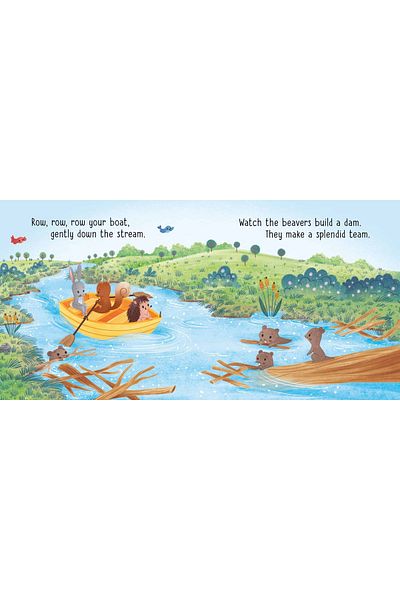 Usborne Children's book - Little Board Books: Row, row, row your boat gently down the stream