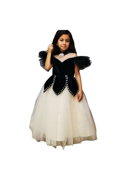 OEM Wednesday Princess Dress with Pearls for 4-5 Years, Size 98-110 CM