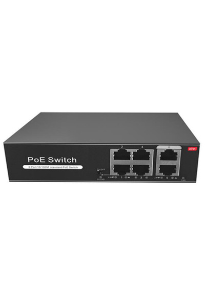 6-Port 10/100Mbps Masaüstü 4-Port PoE + Switch Network