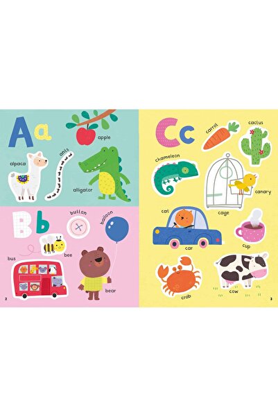 Usborne Children's book - Little First Stickers ABC