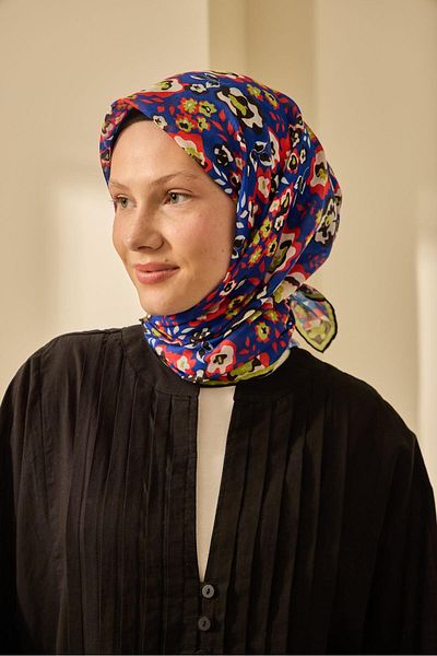 Silk Home Mine Pattern Soft Cotton Scarf