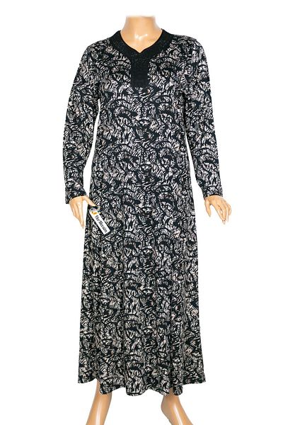 HESNA Women's Bunch Plus Size Cupped Navy Blue Dress D81