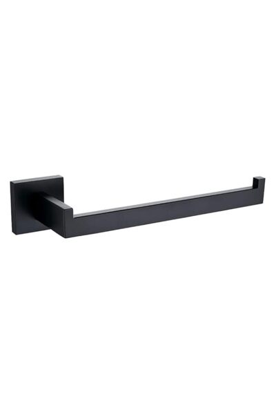 Generic TASTOS CPJH Stainless Steel Square Tube Towel bar Black, Acrylic