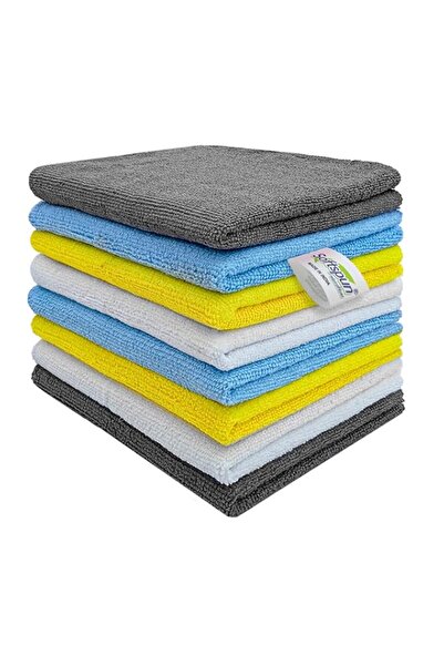 Generic SOFTSPUN Microfiber Cleaning Cloths, 8 pcs 30x40cms 280GSM Multi-Colo...
