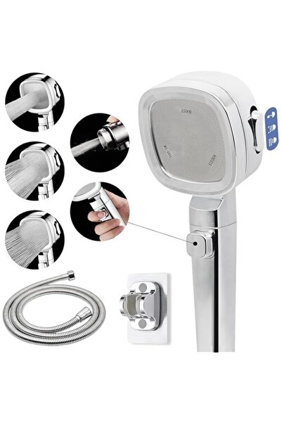 Generic رأس دش RV مع خرطوم 60 بوصة ومفتاح تشغيل/إيقاف، رأس دش عالي الضغط موفر...