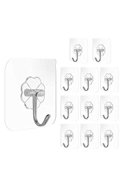 Generic MissPretty Adhesive Hooks Heavy Duty 15lb(Max) Traceless Seamless Tra...