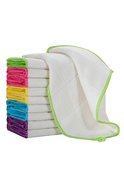 Generic ناكال، 10 قطع من مناديل تنظيف الأطباق الماصة للمطبخ، مناديل تنظيف من ...