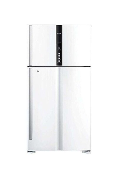 Hitachi ثلاجة ذات بابين بتركيب علوي (24.8 قدم مكعب، 700 لتر)، تحكم عاكس، شاشة رقمية، لون أبيض،