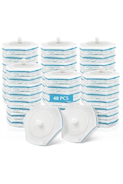 Generic مجموعة فرشاة المرحاض وعصا التنظيف من Qinsunny للاستخدام مرة واحدة، تت...