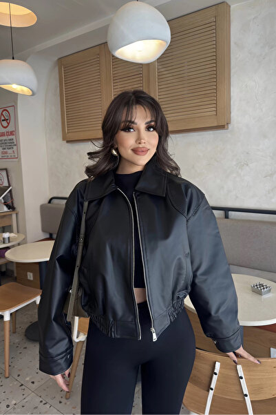 Moderk Kadın Yeni Sezon Deri Ceket