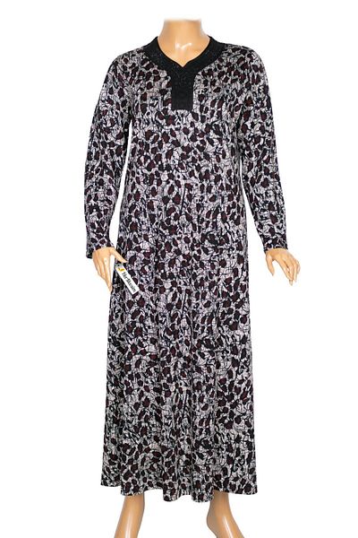 HESNA Women's Bunch Plus Size Cup Burgundy Dress D78
