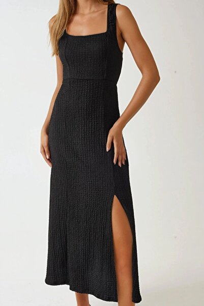 Hiccup Φόρεμα μίντι με τετράγωνο γιακά