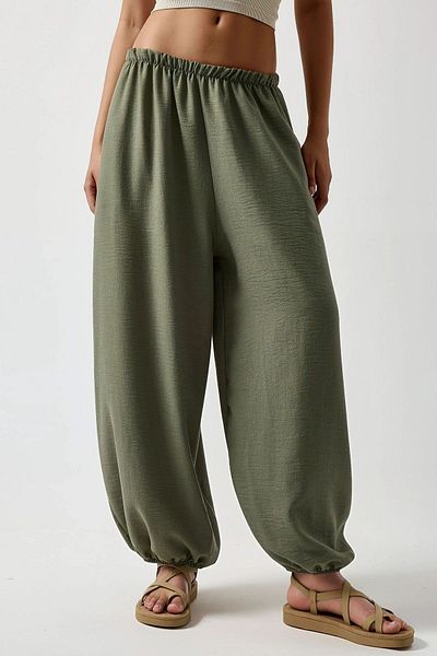 Hiccup Low Waist Loose Cut Jogger Pants