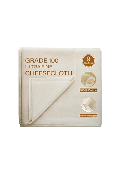 Generic 4 قطع من قماش القطن، شاش فلتر مغلق الحافة، قابل لإعادة الاستخدام، سهل...