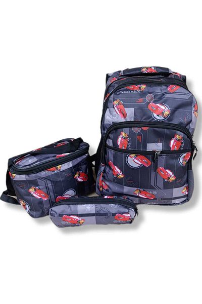 zelmur Orthopedic Set of 3 Quality Cloth Planting School Bag 4 Compartments