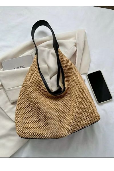 RANESA Casual Straw Braided Mini Wallet Shoulder Bag