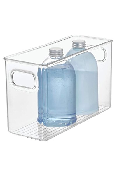 Generic صندوق تخزين/تنظيم لينوس من آي ديزاين بمقابض، مصنوع من البلاستيك، شفاف...