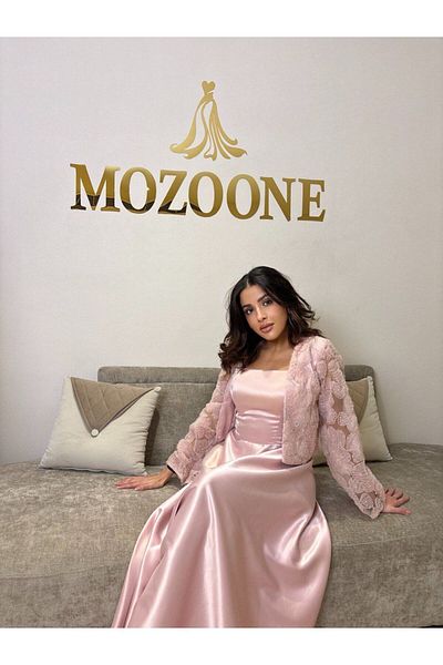 MEZON FASHION Soft embroidered two-piece dress