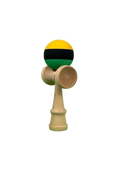 LEIBOO Kendama X Profesional, Lemn, Bila Cauciucata, 18 cm, Joc de Indemanare...
