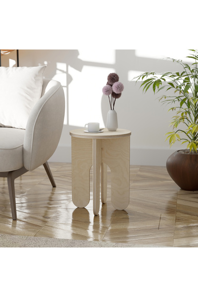 tino furniture Ananas Tabure - Demonte Doğal Ahşap, Dekoratif ve Kullanışlı O...