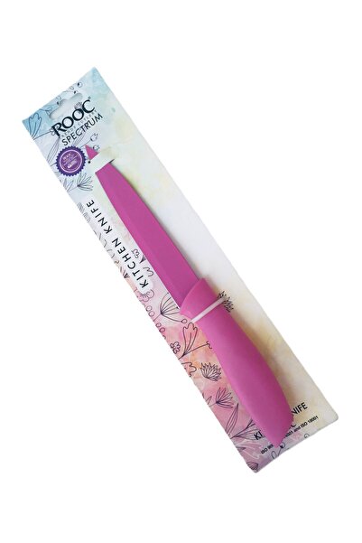Rooc Desenli Mutfak Bıçağı / Pembe-22,5 cm-KP05