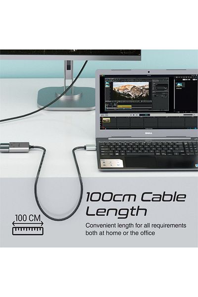 Promate 2-in-1 HDMI Splitter With 1m Cable Dual HDMIOutputs