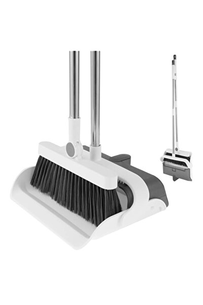 Generic مجموعة مكنسة ومجرفة من KASTWAVE، مكنسة ومجرفة بمقبض قابل للتعديل، مكن...