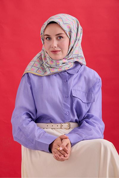 Silk Home Twill Silk Scarf 11474 02