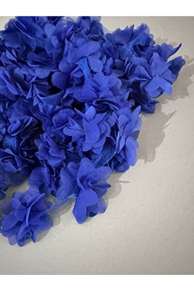 edalle Lazer Kesim Çiçek Süsleme Paketleme Malzemesi Tekstil Tasarım Yapay Çiçek 1 Metre 12-13 Adet Çiçek